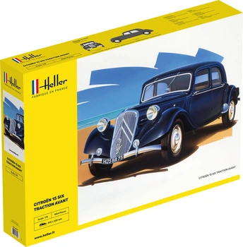 Сборная модель 1/8 автомобиль Citroen 15 SIX Traction Avant Heller 80799