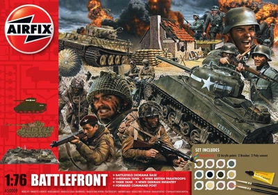 Сборная модель 1/76 D-Day Battlefront Hanging Gift Set Стартовый набор Airfix 50009A