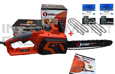 Электропила Yamamoto ECS-2750 (бесключевая натяжка цепи, 1 Шина, 1 Цепь) + 2 шт. Цепь супер-зуб Dolmar 57 зв. (шаг 3\8'')