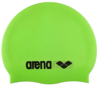 Шапочка для плавання Arena Classic Silicone (91662-104) Уні OSFM Зелена (3468336977668)