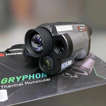 Тепловізійний монокуляр HikMicro Gryphon GH35L LRF, 35 мм, лазерний далекомір, цифрова камера, Wi-Fi