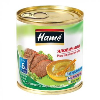 Детское пюре Hame говядина, 100 г (8595139726140)