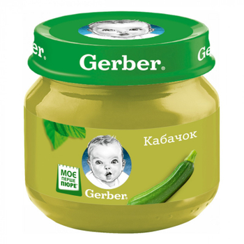 Детское пюре Gerber Кабачок 80 г (7613287348036)