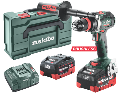 Аккумуляторная бесщеточная дрель-шуруповерт Metabo BS 18 LTX BL Q I 18V 2x5.5Ah LiHD ЗУ ASC 145 metaBOX 145 L