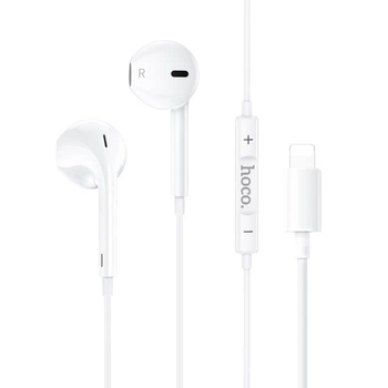 Навушники Hoco Lightning для iPhone 7|8|X|11|12|13|14 (white)