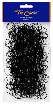 Резинки для волосся Top Choice Чорні 22722 500 шт (5905710022722)