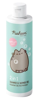 Żel pod prysznic Pusheen Shampoo & Shower Gel 2 w 1 guma balonowa 400 ml (5906874077153)