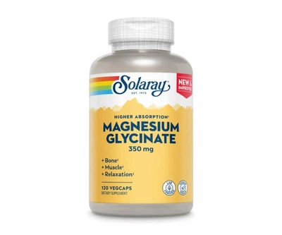 Магний глицинат, Magnesium Glycinate, Solaray, 350 мг, 120 капсул (5325321)