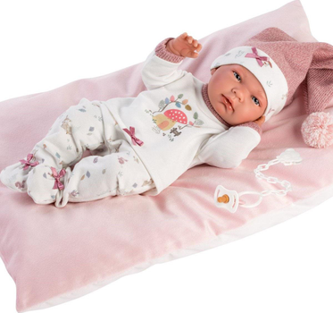 Лялька Llorens Ніка з подушкою та в піжамі 40 см (8426265738809)
