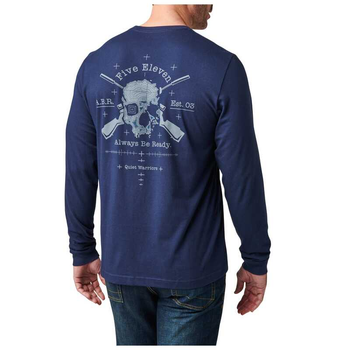 Футболка з довгим рукавом 5.11 QUIET WARRIOR LONG SLEEVE TEE 76176 Large, Pacific Navy