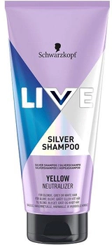 Шампунь для волосся Schwarzkopf Live Silver нейтралізуючий жовтий відтінок 200 мл (9000101222999)