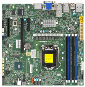Материнська плата Supermicro MBD-X12SCZ-F-O (s1200, Intel W480E, PCI-Ex16)