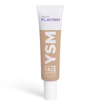 Тональный крем Inglot playinn YSM smoothing face foundation матирующий №40 30мл светлый бежевый с песочным подтоном