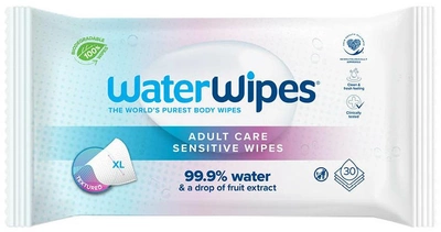 Chusteczki WaterWipes Bio Adult Care sensitive nawilżane wodne 30 szt (5099514400210)