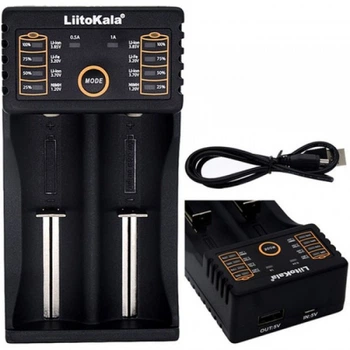 Зарядное устройство LiitoKala Lii-202 для 2Х аккумуляторов 10440/14500/16340/17355/17500/17670/18350/18490/18650/22650 (69609)