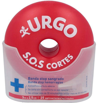 Plaster Urgo Sos Cuts Self-Adhesive Cutting Band 3 m x 2.5 cm (8470001815637)