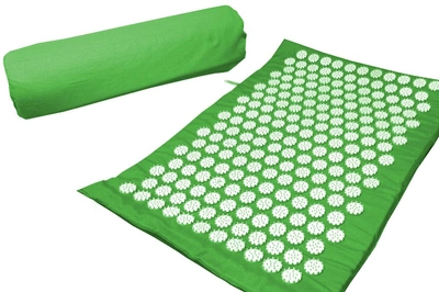 Массажный коврик (аппликатор Кузнецова) Релакс 55*40 см Зеленый