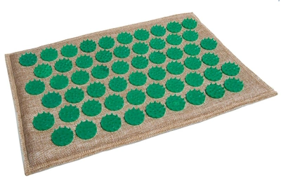 Масажний килимок (аплікатор Кузнєцова) Lounge Mini 32*21 см Зелений