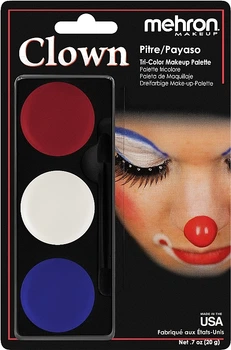 Набор кремового грима для образа - Mehron Tri-Color Makeup Palette Bruise (975400-1249377-2)
