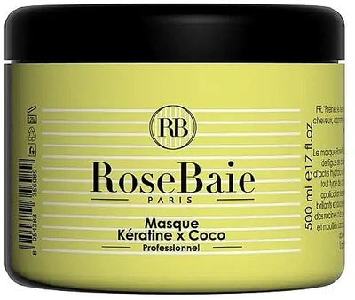 Маска для волос "Кератин и кокос" - RoseBaie Keratin & Coconut Mask 500ml (1296363-195710)