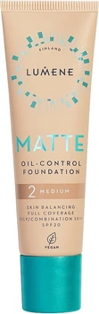 Матирующая тональная основа SPF20 - Lumene Matte Oil-Control Foundation SPF20 1 - Classic Beige (30ml) (1103090-1469198-2)