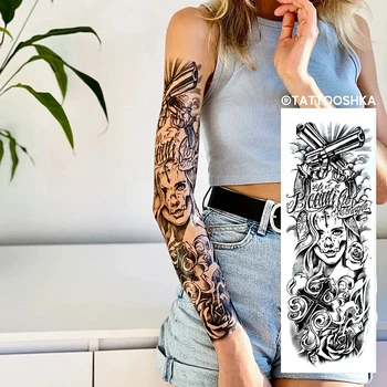 Тату-рукав "Опасная игра" - Tattooshka Тату-рукав "Опасная игра" (1шт) (1050957-0-2)
