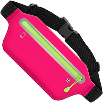 Сумка на пояс для бега RunBag Водонепроницаемая 19х10 см Розовая (HbP050729)