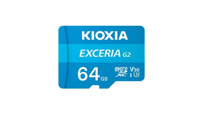 Карта пам`ятi MicroSDXC 64GB UHS-I/U3 Class 10 Kioxia Exceria G2 R100MB/s (LMEX2L064GG2) + SD-адаптер