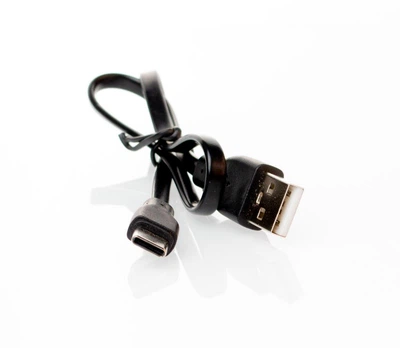 Кабель DC укороченный 40 см USB-C для павер банков черный