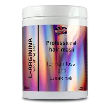 Маска Ronney L-Arginina Holo Shine Star Professional Hair Mask для випадаючого волосся 1000 мл (5060589156876)