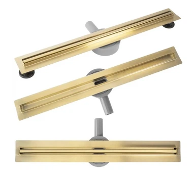 Трап для душу Rea Neox 80 Slim Pro brushed gold REA-G2715