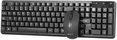 Zestaw bezprzewodowy Xtrike Me Kit Keyboard + Mouse Mk201W Wireless Black (6932391924860)