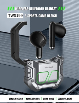Навушники BT Stereo Wesdar TWS 199 Grey