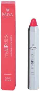 Szminka Miya Cosmetics myLIPstick w Sztyfcie Satynowa Modelująca Coral 2.5 g (5906395957538)