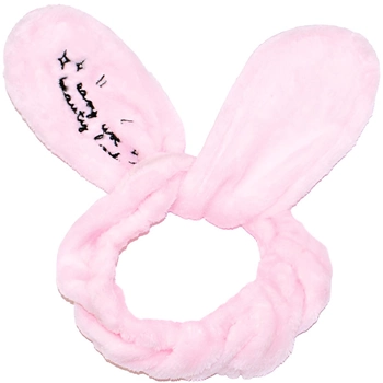 Пов'язка для волосся Dr. Mola Bunny Ears косметична Світло-рожева (5903332902323)