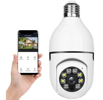Камера видеонаблюдения с динамиком IP лампочка CAMERA SMART 2MP white