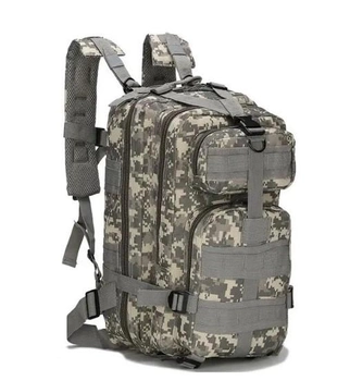 Тактический рюкзак на 25 л D3-GGL-106 Серый пиксель