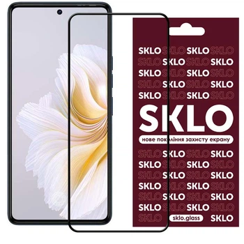 Захисне скло SKLO 3D (full glue) для TECNO Pova 5 (LH7n)