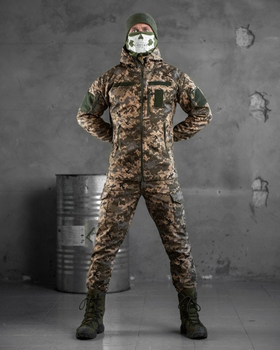 Тактический зимний теплый военный комплект Masterka ( Куртка + Штаны ), Камуфляж: Пиксель, Размер: M
