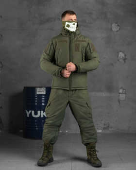 Тактичний зимовий теплий військовий комплект Laker ( Куртка + Штани ), Камуфляж: Олива, Розмір: M