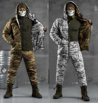 Тактический зимний теплый военный комплект Wolfware ( Куртка + Штаны ), Камуфляж: Мультикам, Размер: XL