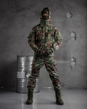 Тактичний теплий військовий комплект Jaker ( Куртка + Штани ), Камуфляж: Мультикам, Розмір: L