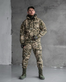 Тактичний зимовий теплий військовий комплект RH-16 ( Куртка + Штани ), Камуфляж: Піксель ЗСУ, Розмір: S