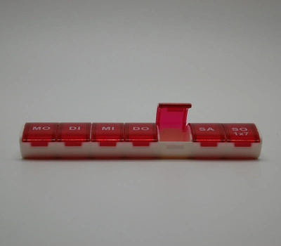 Таблетка органайзер для таблеток 7DAYS на 7 осередків Червоний (LHB-13058)