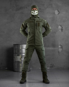 Тактичний зимовий теплий військовий комплект Mistx ( Куртка + Штани ), Камуфляж: Олива, Розмір: S