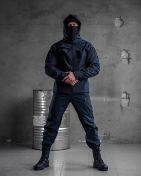 Тактический зимний теплый военный комплект Patrol ( Куртка + Штаны ), Камуфляж: Синий, Размер: M