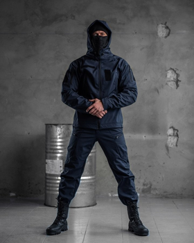 Тактический зимний теплый военный комплект Patrol ( Куртка + Штаны ), Камуфляж: Синий, Размер: XL