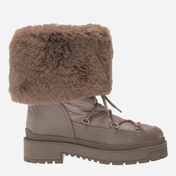 Женские дутики с мехом Guess 91041685 39 Коричневые (1159796228)