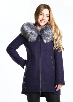 Пальто жіноче VOLANGE 42 Фіолетовий (DS-134826-Purple)