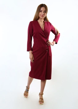 Платье inDresser M Малиновый (IN-F0281В033Е-Crimson)
